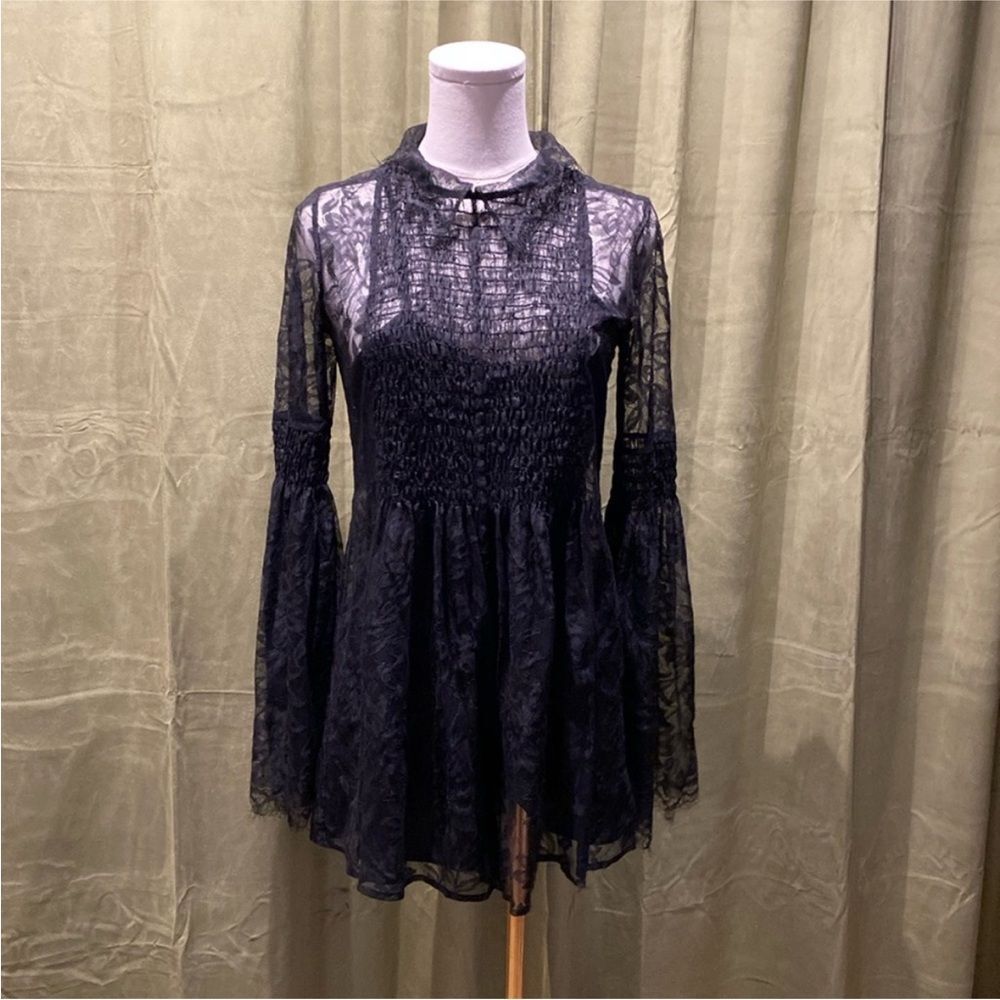 Alice McCall Black Lace romper, US4